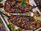 Baked Aubergine Chinese Style