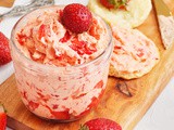 Fresh Strawberry Butter - 3 Ingredient | Whipped Strawberry Butter