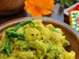 Jhinge Aloo Posto (Ridge gourd and Potato in Poppy seed Paste) - Guest Post for Sharanya