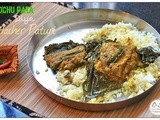 Kochu Pata Diye Macher Paturi (Fish Steamed in Colocasia Leaf)