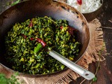 Kolmi Shaak Bhaja - Water Spinach stir fry