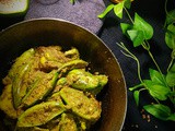 Potol Sorshe Poshto Aam Diye ( Parwal in Poppy Seed & Mustard Paste with Raw Mango)