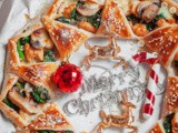 Spinach Chicken Puff Pastry Wreath