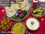 A bengali vegetarian breakfast platter