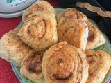 A rustic cook's cinnamon bun