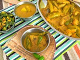 Bhindi kumro potol diye narkol ilish