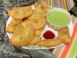 Broccoli aloo kaju kishmish stuffed snack