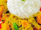 Chalkumro ghonto / ash gourd with lentil fritters