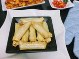 Chicken spring roll & spicy prawn