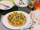 Chilled vegetarian pasta salad