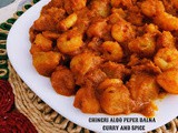 Chingri aloo peper dalna