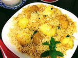 Easy egg biryani