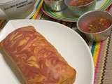 Egg free beetroot marble cake