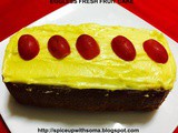 Eggless fresh fruit cake