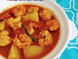 Fulkopi aloo diye chingri