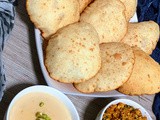 Kolai dal er bhature, tofu scramble o rabri