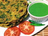 Methi carrot thepla