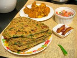 Methi dhone patar porota