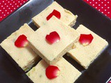 Milk barfi / fudge in microwave