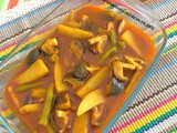 Mushroom aloo bean er jhol