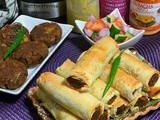 Mutton stuffed bread roll