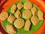 Nolen gurer sandesh/cottage cheese jaggery fudge