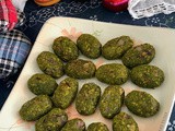 Oats matar greens kebab