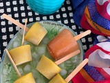 Organic tea mango iced lolly