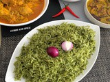 Palak dhonepata rice