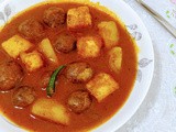 Potato paneer n mushroom curry