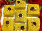 Semolina coconut barfi