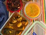 Sheem er bichi aloo diye magur maach