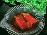 Stuffed chilli pickle