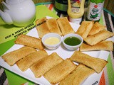 Suji & mixed spices stuffed bread snack