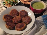 Sweet potato & peanut snacker with mint-pineapple-garlic chutney