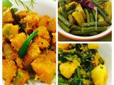 Three regular healthy veggies