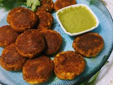 Tofu potato bites & mint-garlic-tamarind chutney