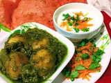 Tomato poori n chutney aloo