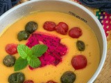 Vegan gluten-free mango custard