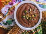 Wholewheat jaggery banana halwa