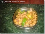 Soy Capsicum sauteed in Pepper