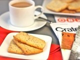 Almond and orange shortbread cookies