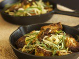 Brown butter brussels sprouts with crispy shiitake mushrooms