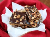 Chocolate almond toffee bars