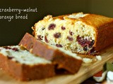 Cranberry-orange walnut bread