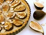 Fig, almond frangipane, and orange tart