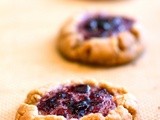Flourless peanut butter and jelly thumbprint cookies