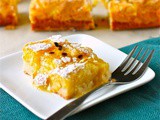 Glazed passion fruit bars