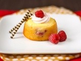 Meyer lemon-raspberry mini cakes