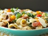 Orecchiette with mushrooms, chard, and ricotta pan sauce